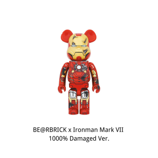 BE@RBRICK x Iron Man Mark VII 1000% Damaged Ver.