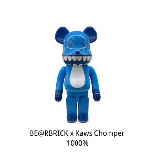 BE@RBRICK x Kaws Chomper 1000% Blue bearbrick 蓝牙