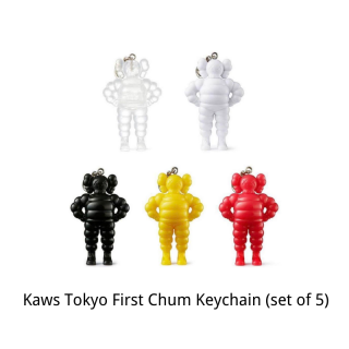 KAWS Tokyo First Chum Keychain Set of 5