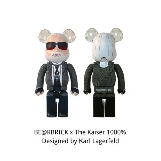 BE@RBRICK x The Kaiser 1000% Designed by Karl Lagerfeld (Edition of 1999, numbered and come with certificate)
