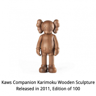 Kaws Companion Karimoku Wooden Sculpture